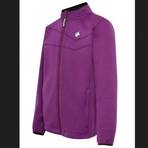 Shred Dog Essential Fleece Purple Full Zip Base Layer Jacket Women's Size 12 (S)